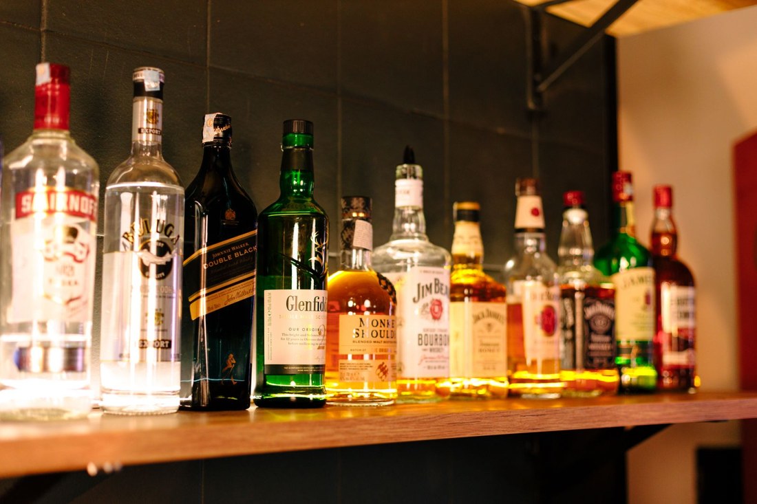 Bar shelf at RABOTEKA