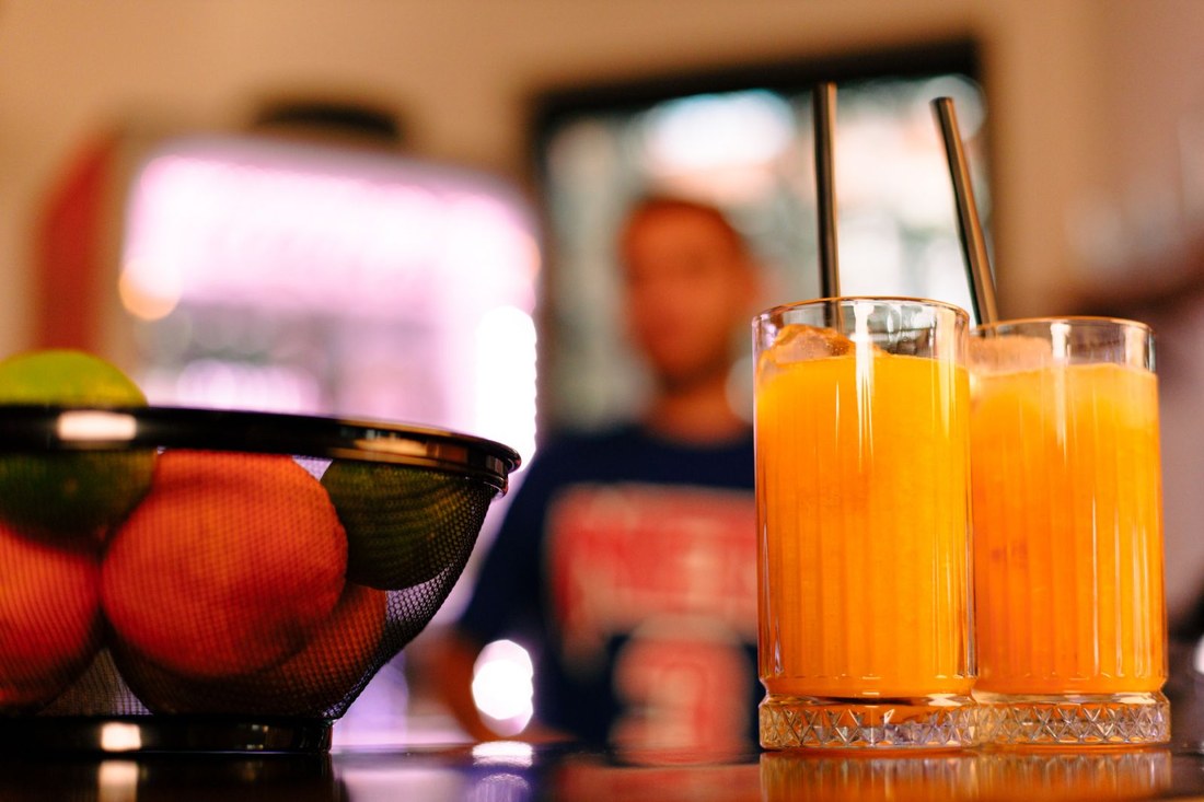 Fresh juice at RABOTEKA